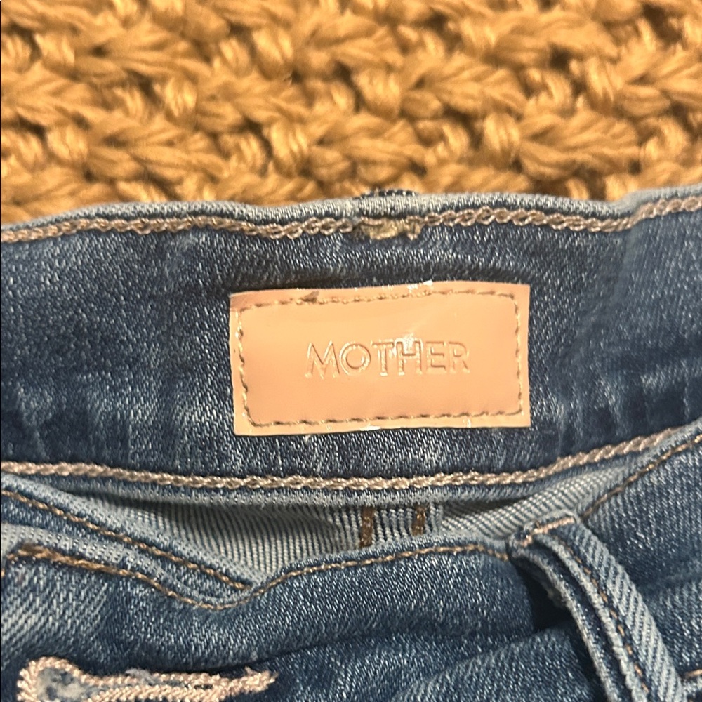 MOTHER Boot Cut Jeans in Denim Blue